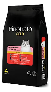 Ração Finotrato Gold Gatos Castrados Salmão e Frango 7,5kg