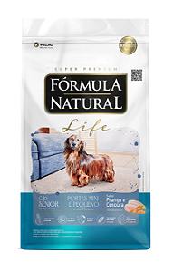 Ração Fórmula Natural Life Cães Sênior Portes Mini e Pequenos