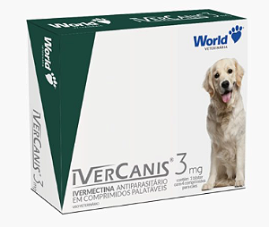 Ivercanis Ivermectina 3mg - 4 comprimidos