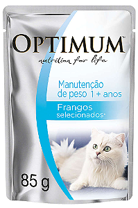Sachê Optimum Cat Manutenção de peso - Frango 85gr