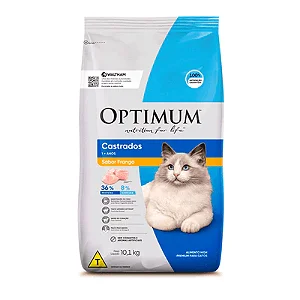 Ração Optimum Gatos Castrados Frango 3kg
