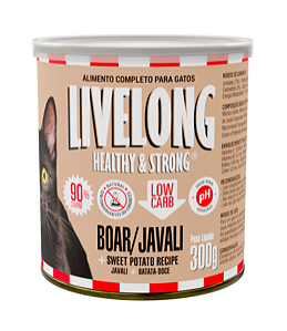 Lata Livelong Healthy & Strong Gatos Javali/Boar 300gr
