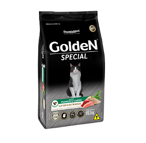 Ração Golden Gatos Castrados Special Frango e Carne