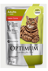 Sachê Optimum Cat Adultos Carne 85gr