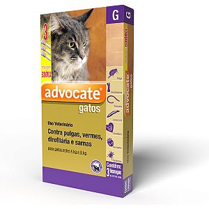 Antipulgas Combo Advocate para Gatos de até 4 Kg - Vencimento 06/2024