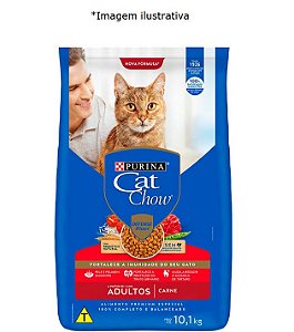 Ração Nestlé Purina Cat Chow para Gatos Adultos sabor Carne 10,1kg