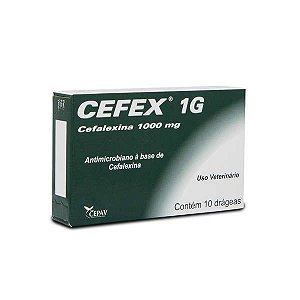 Cefex 1000G 10 drágeas (Cefalexina 1G)