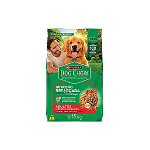 Ração Dog Chow Adultos Raças Médias e Grandes Carne e Frango 15kg