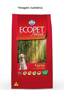 Ração Cães Adultos Ecopet Natural Carne 15kg