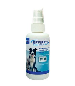 Antipulgas e Carrapatos Effipro Spray para Cães e Gatos 100ml
