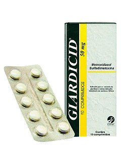 Antibiótico Giardicid 50mg Cepav - 10 comprimidos