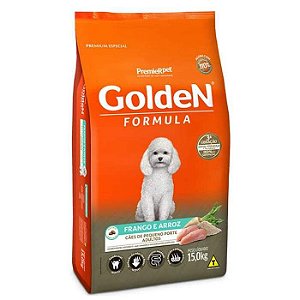 Ração Golden Formula Cães Adultos Frango e Arroz Pequeno Porte 15kg