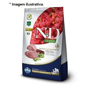 Ração Farmina N&D Quinoa Weight Management Cordeiro Cães Adultos de Todas as Raças 10,1kg