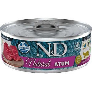 Lata N&D Natural Atum Gatos Adultos 70gr