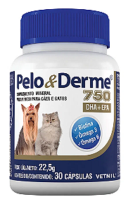 Pelo & Derme DHA + EPA 750mg -  30 cápsulas