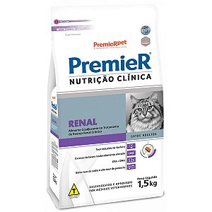 Ração Premier Nutrição Clínica Gatos Renal 1,5 kg