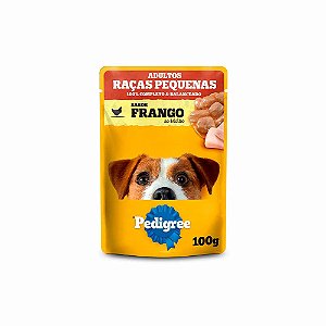 Sachê Pedigree Frango ao Molho para Cães Adultos de Raças Pequenas - 100g