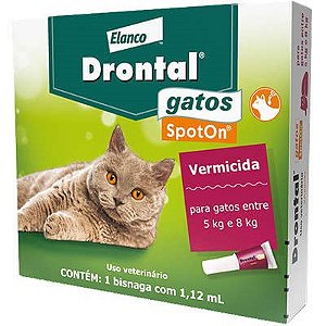 Vermífugo Drontal Gatos SpotOn 5 a 8kg
