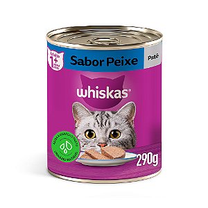 Ração Úmida Whiskas Lata Peixe Patê - 290g