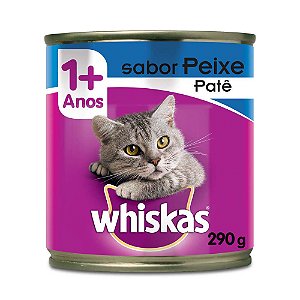 Ração Úmida Whiskas Lata Peixe Patê - 290g