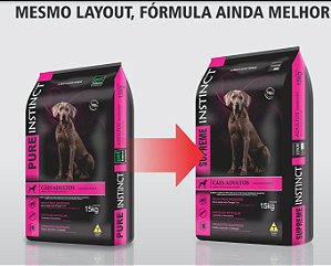 Ração Cães Adultos Supreme Instinct Raças Grandes 15kg