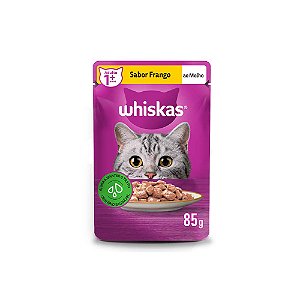 Sachê Whiskas Frango ao Molho para Gatos Adultos 85g