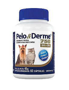 Pelo & Derme 750mg DHA + EPA 60 cápsulas