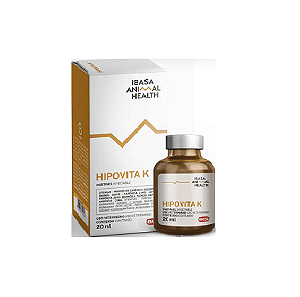 Hipovita K Ibasa injetável 20ml para cães e gatos