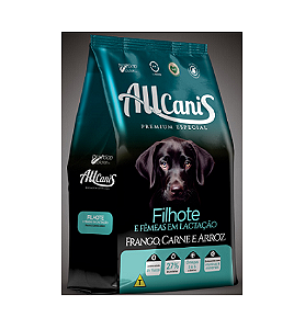 Ração Allcanis Cães Filhotes e Fêmeas em Lactação Frango e Carne