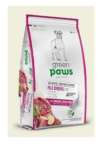 Ração Green Paws Cães Adultos Raças Medias e Grandes Cordeiro e Batata Doce (Pele Sensível)