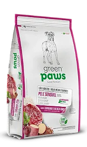 Ração Green Paws Cães Adultos Raças Médias e Grandes Cordeiro e Batata Doce (Pele Sensível)