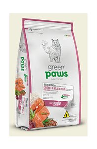 Ração Green Paws Gatos Castrados Controle de Bolas de Pelo Salmão