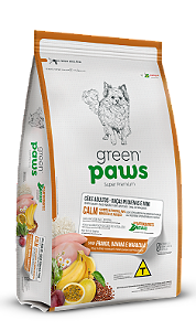 Ração Green Paws Calm Cães Adultos Raças Pequenas e Mini Frango, Banana e Maracujá