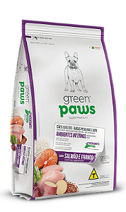 Ração Green Paws Cães Ambientes Internos Raças Pequenas Salmão e Frango