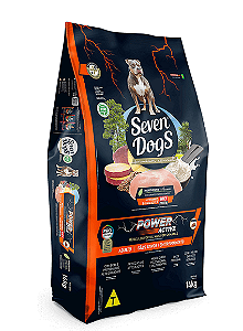 Ração Seven Dogs Adultos Power Active Frango e Batata Doce