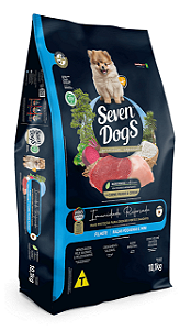 Ração Seven Dogs Filhotes Porte Pequeno Carne, Frango e Cereais