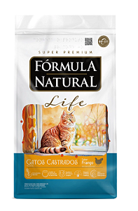 Ração Fórmula Natural Life Gatos Castrados Frango