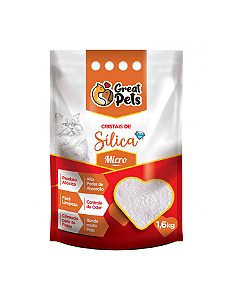 Granulado Sanitário Great Pets de Sílica Micro 1,6kg