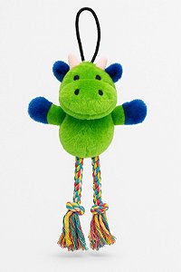 Brinquedo Cães Pelúcia Vaquinha c/corda e apito