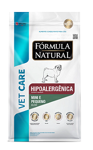 Ração Fórmula Natural Vet Care Cães Hipoalergênica Portes Mini e Pequeno