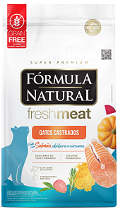 Ração Fórmula Natural Fresh Meat Gatos Castrados Salmão