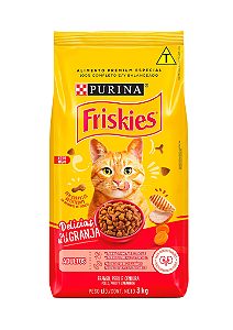 Ração Friskies Gatos Delicias da Granja Frango, Peru e Cenoura 3kg