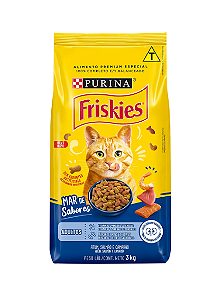 Ração Friskies Gatos Mar de Sabores Atum, Salmão e Camarão 3kg