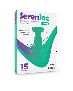 Serenlac 225mg cães 15 comprimidos