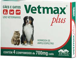 Vermífugo Vetmax Plus 10kg 4 comprimidos