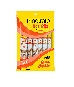 Snack Finotrato Dog Stix Frango 15g (6 unidade)