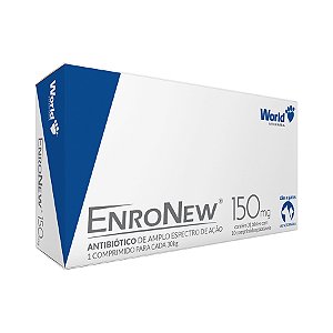 Antibiótico EnroNew 150mg para Cães e Gatos até 30kg