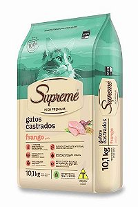 Ração Supreme High Gatos Castrados Frango 10,1 kg