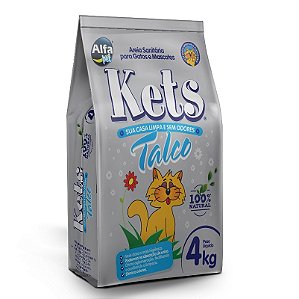 Granulado Higiênico Kets Perfumado Talco 4kg