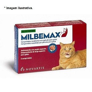 Vermifugo Elanco Milbemax  para Gatos de 2kg a 8kg - 2 Comprimidos